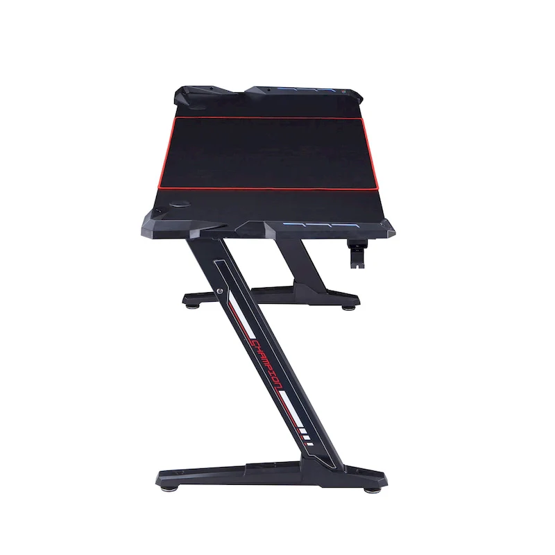 Hendrix Modern Black 67-inch Steel Computer Desk with USB by Furniture of America