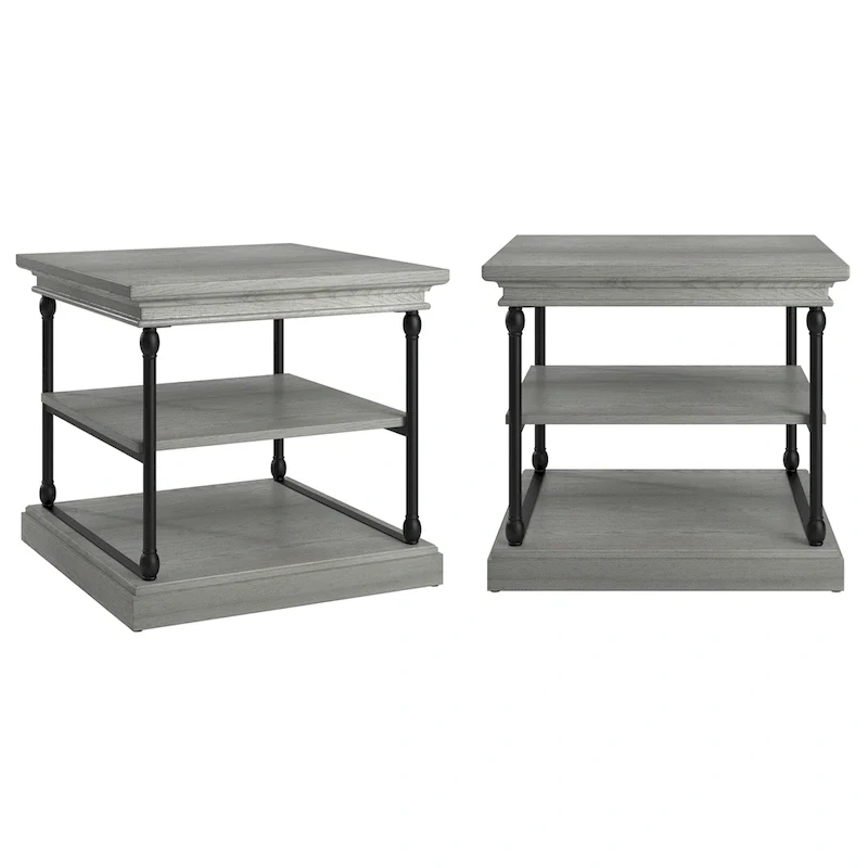 Dubrovnik Cornice Accent Storage Side Table