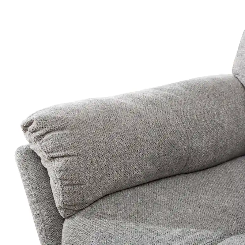 Fabric Overstuffed Swivel Rocker Manual Recliner Chair