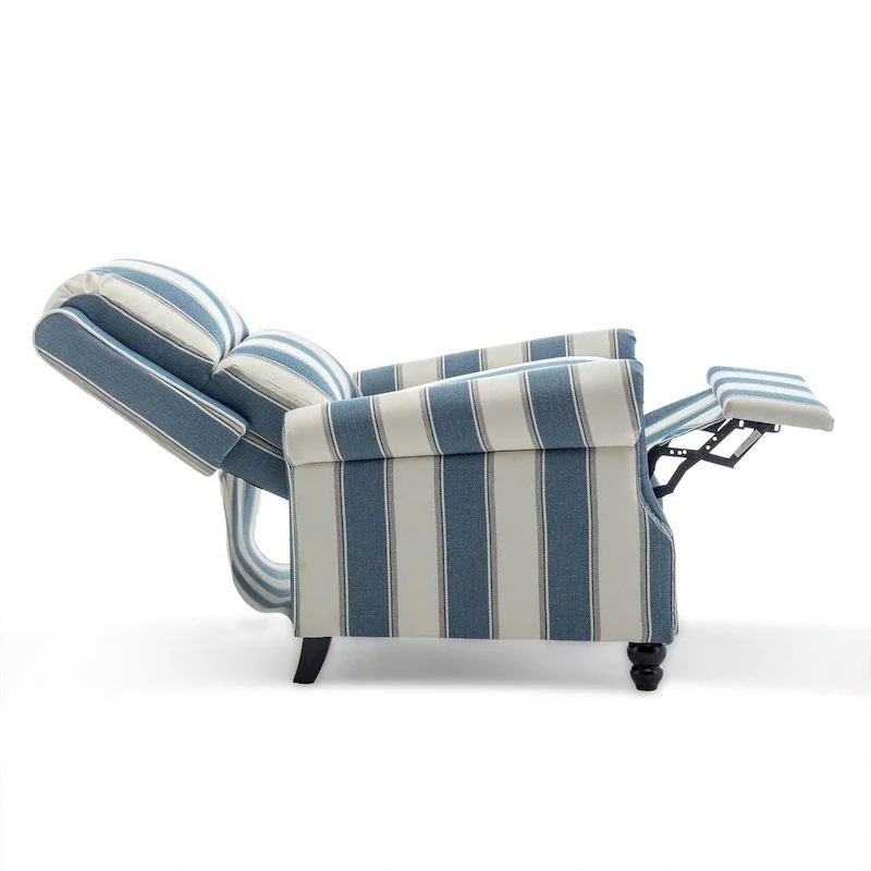 2 Set Modern Padded Seat Recliner Chair with PU Leather/Fabric