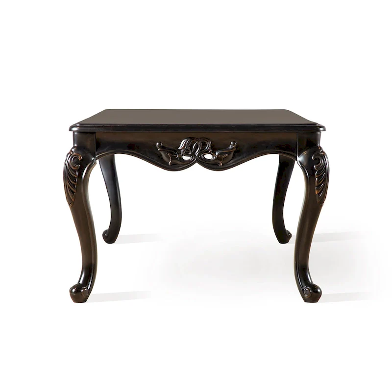 Furniture of America Clarissa Traditional Solid Wood Coffee Table with Carved Legs