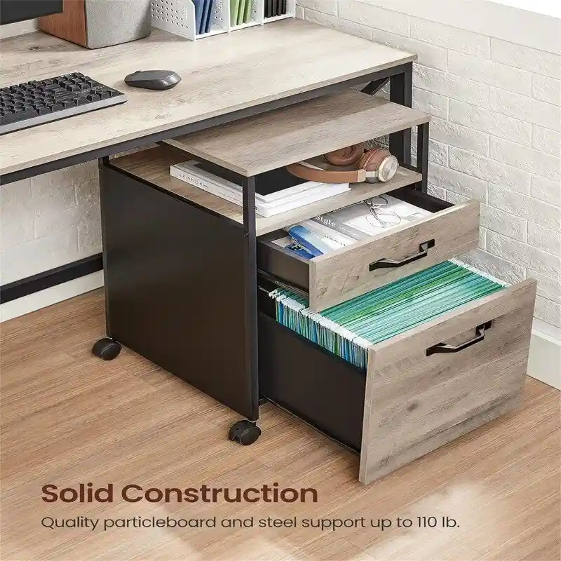 Mobile Filing Cabinet with Wheels