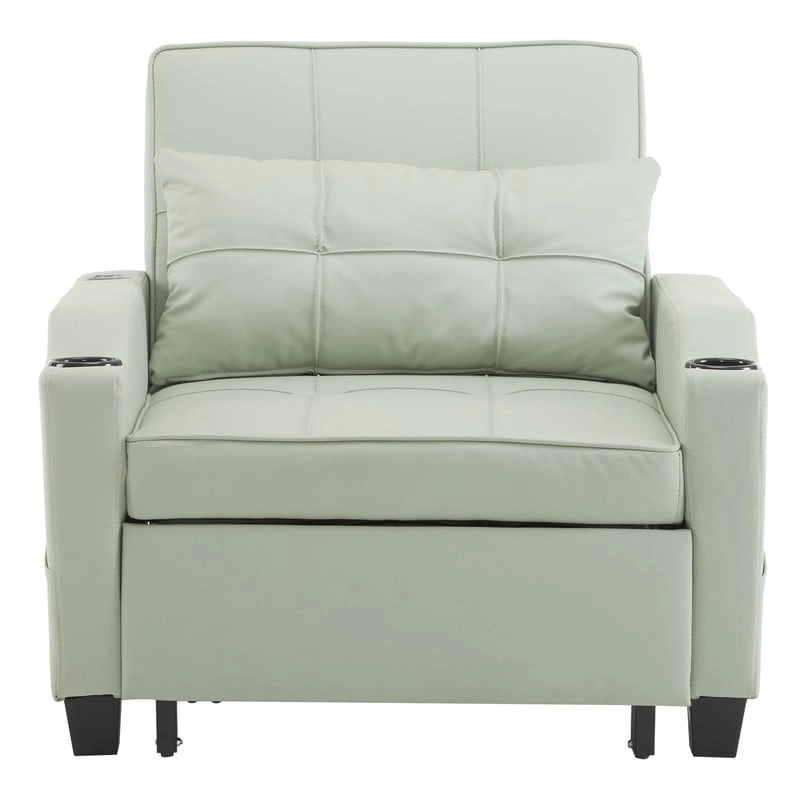 Chair Bed, Sleeper Sofa Chair Bed 3 in 1, Adjustable Recliner,Armchair, Sofa, Bed, Linen