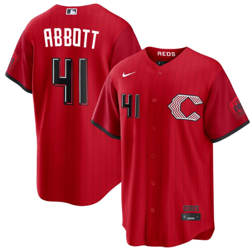 Andrew Abbott Cincinnati Reds Red 2026 City Connect Limited Jersey