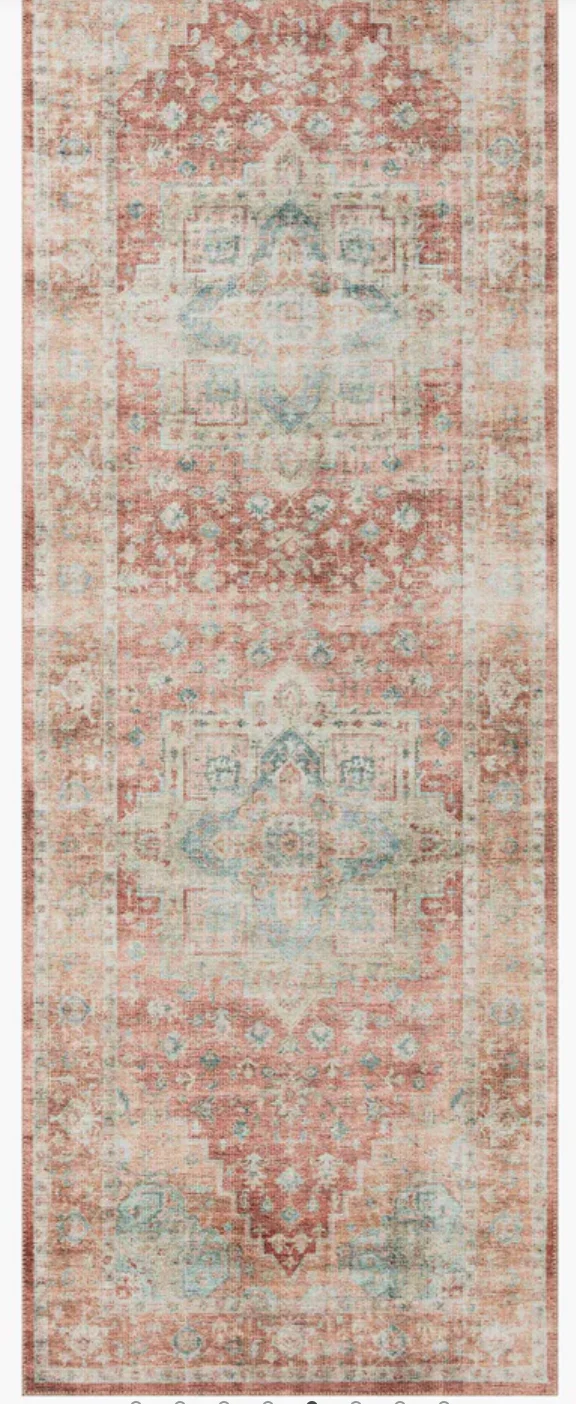 Heidi Terracotta/Aqua Rug