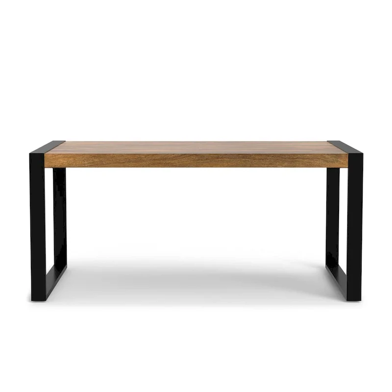 66 x 40 Inch Rectangle Modern Industrial Dining Table