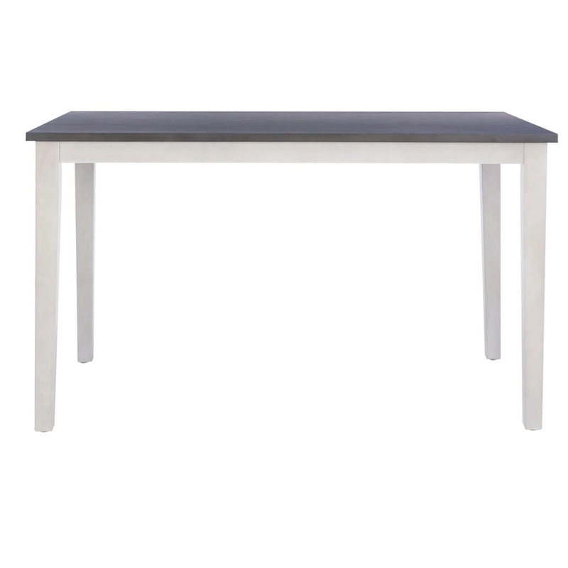 Mckee White Acacia Wood Counter Height Dining Table
