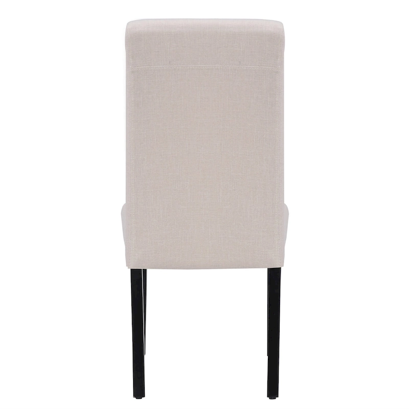 Grandview Upholstered Linen Fabric Dining Chair (Set of 2)
