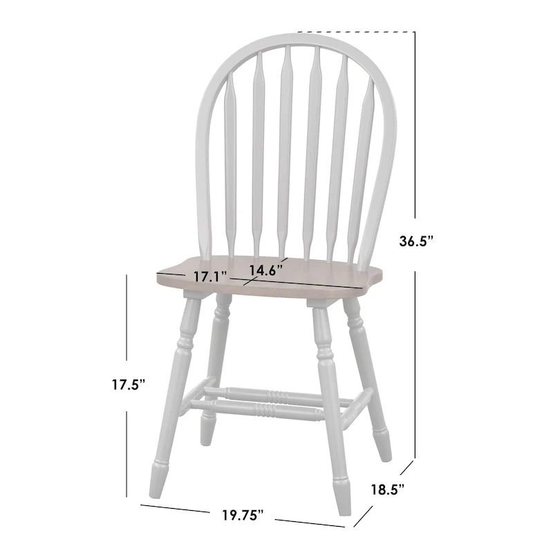 Simple Living Carolina 5-piece Farmhouse Solid Wood Dining Set with Leaf
