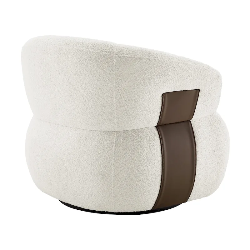 Kieon 33 W 360 Swivel Modern Barrel Chair Accent Chair Set of 2