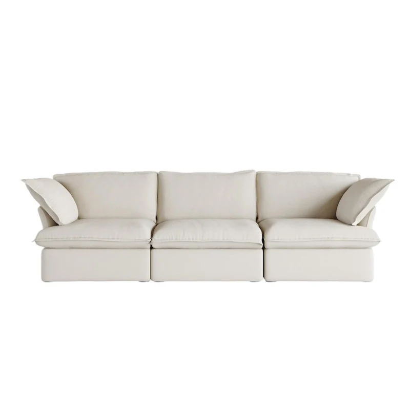 Modern Comfy Cloud Sofa Couch, Minimalist Down-Filled Sectional Sofas Couches, Cushion Covers Removable