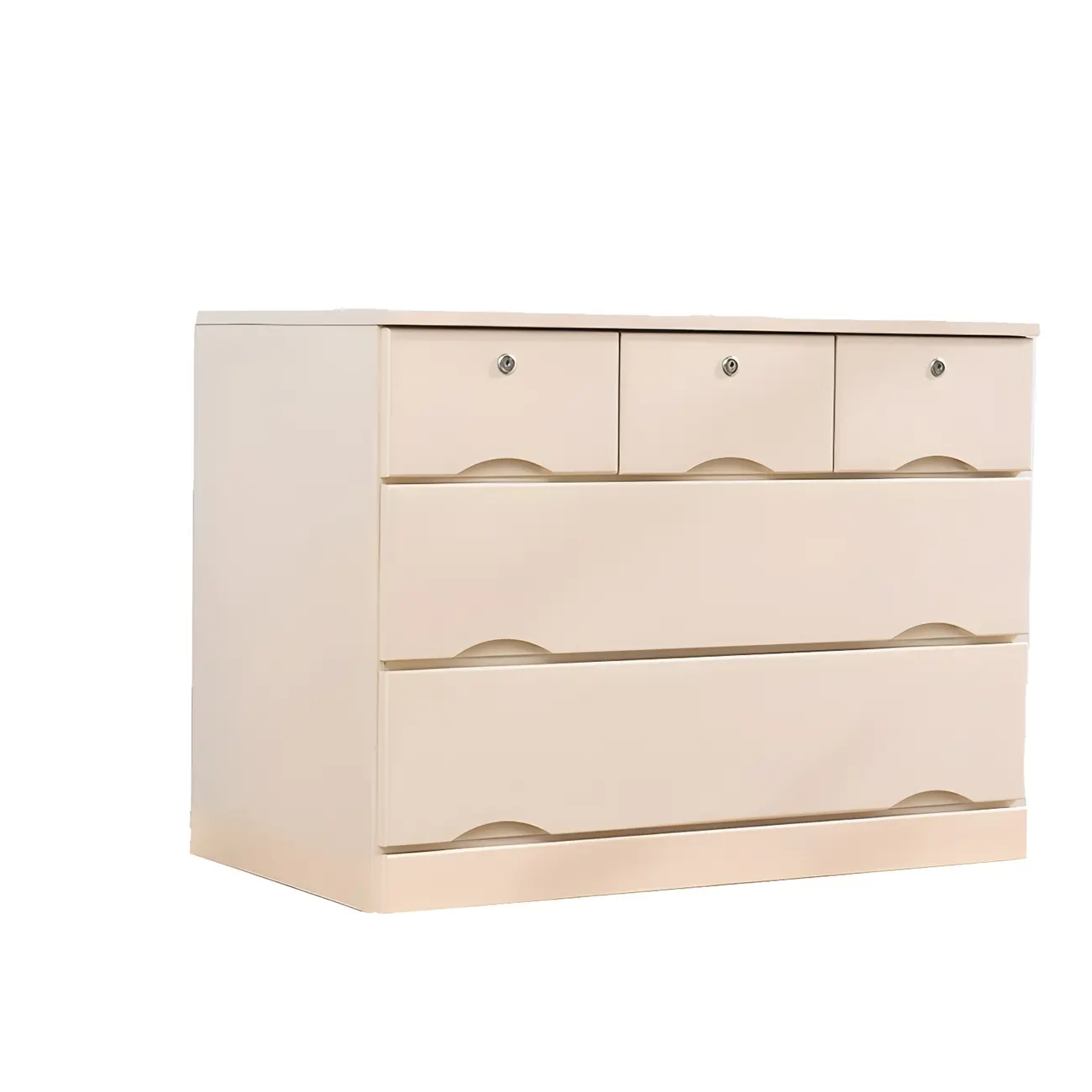 Stylish White Wooden Dressers with Soft Close Drawers