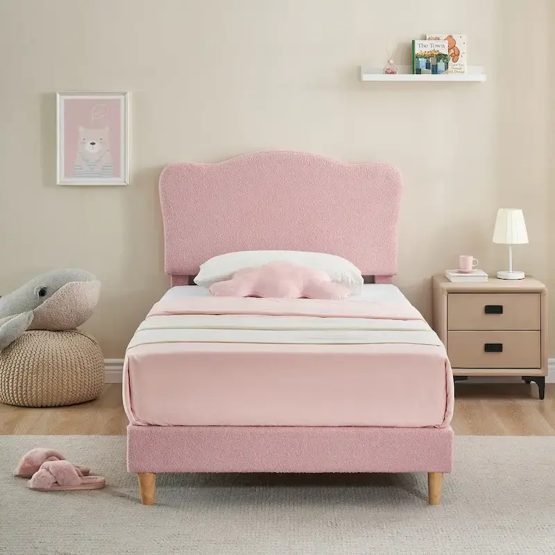 Upholstered Platform with Headboard