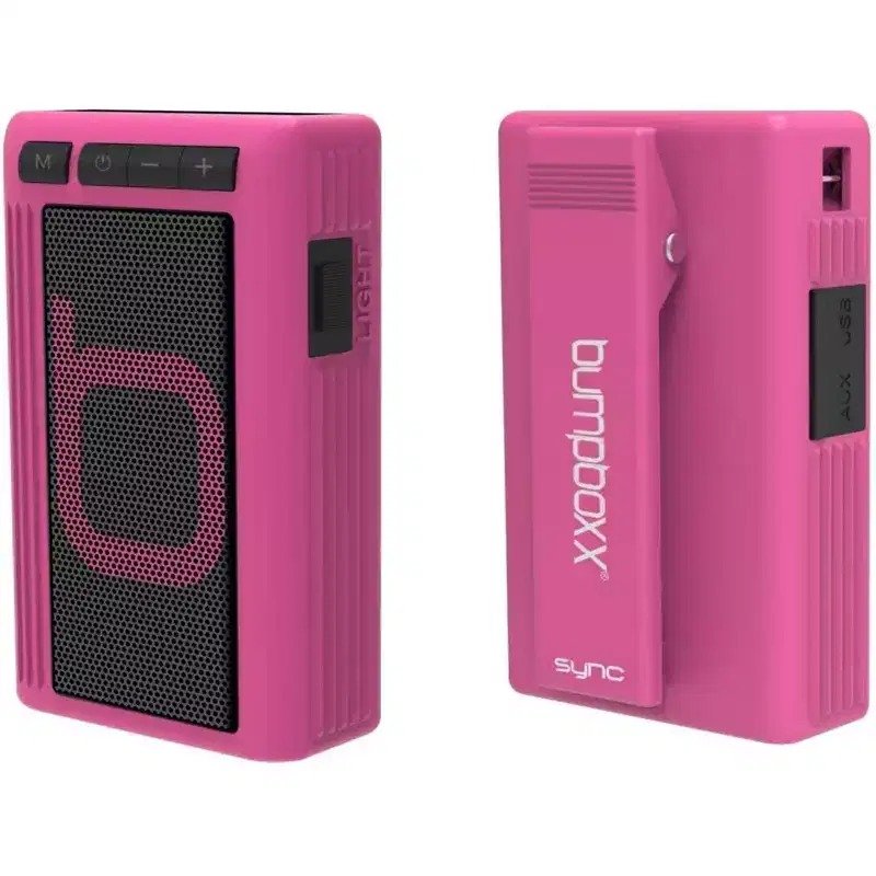 Bumpboxx Retro Pager Beeper | Outdoor Portable Bluetooth Speaker - Pink - Manufacturer Refurbished