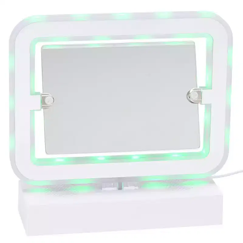 The Lakeside Collection Photo Light Up Makeup Mirror With Bluetooth USB Speaker -