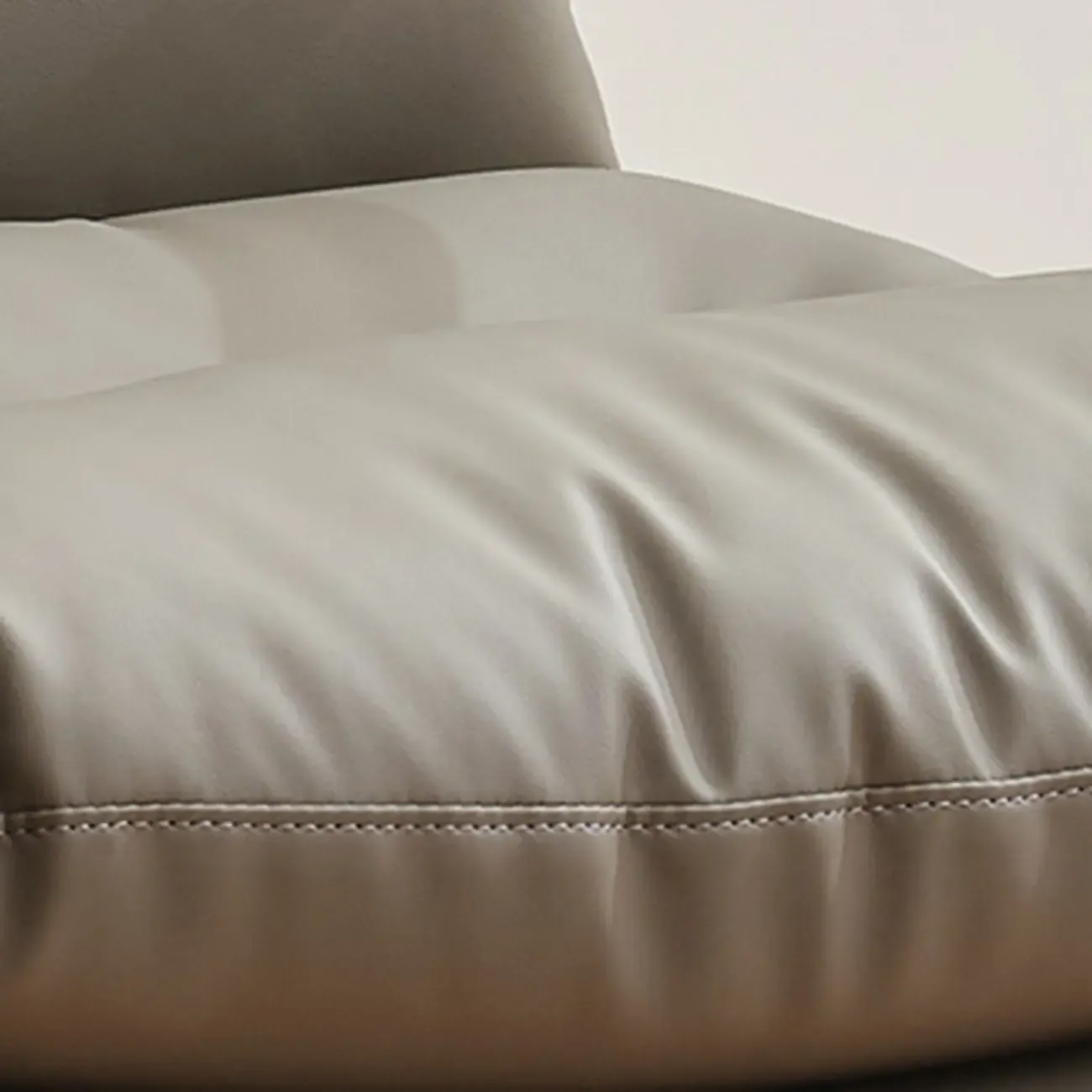 Modern Leather Mid-Back Ergonomic Swivel Office Chair