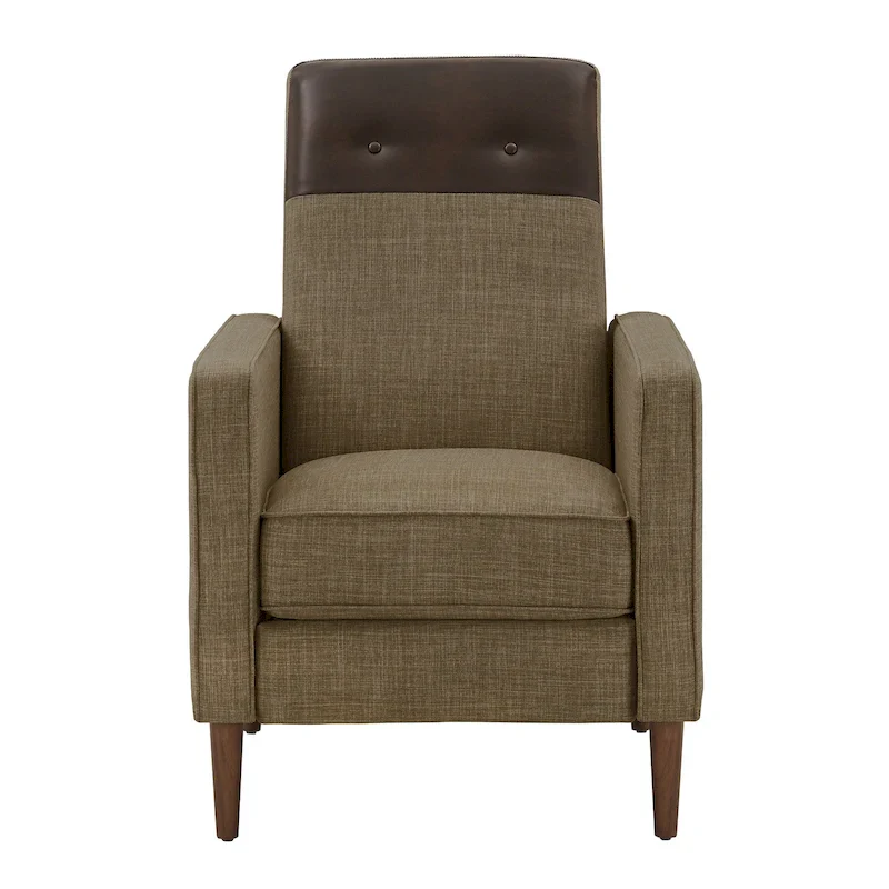 Leo Two-tone Push-back Recliner Chair by iNSPIRE Q Classic