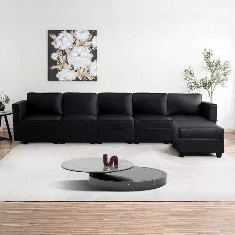 DIY Modular Sleeper Sectional Sofa Collection Convertible Sofa Couches with Storage Seats - Suitable for Living Room