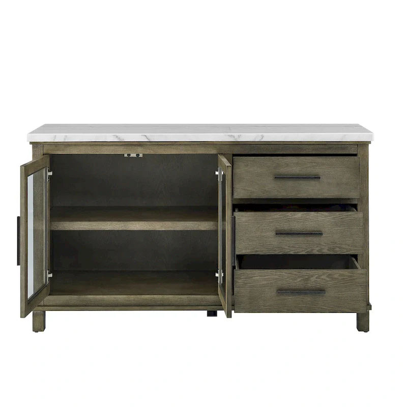 Steve Silver Marble Top Server