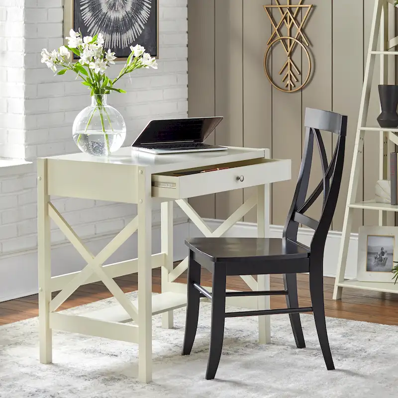 Simple Living X-Frame Farmhouse Wood Desk