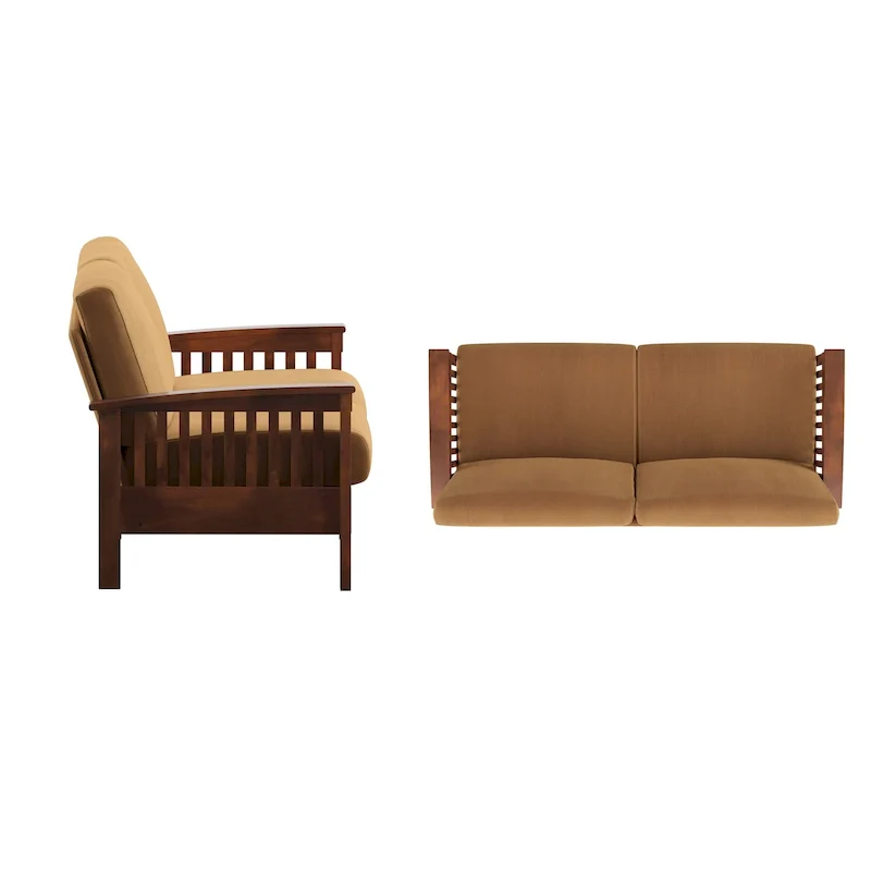Sigulda Mission-Style Wood Sofa