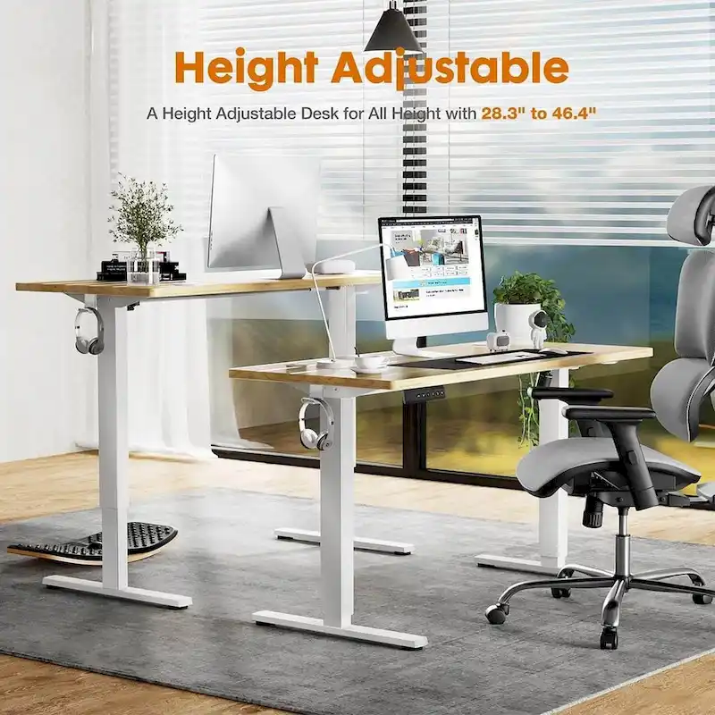 Height Adjustable Electric Standing Ergonomic Computer Desk