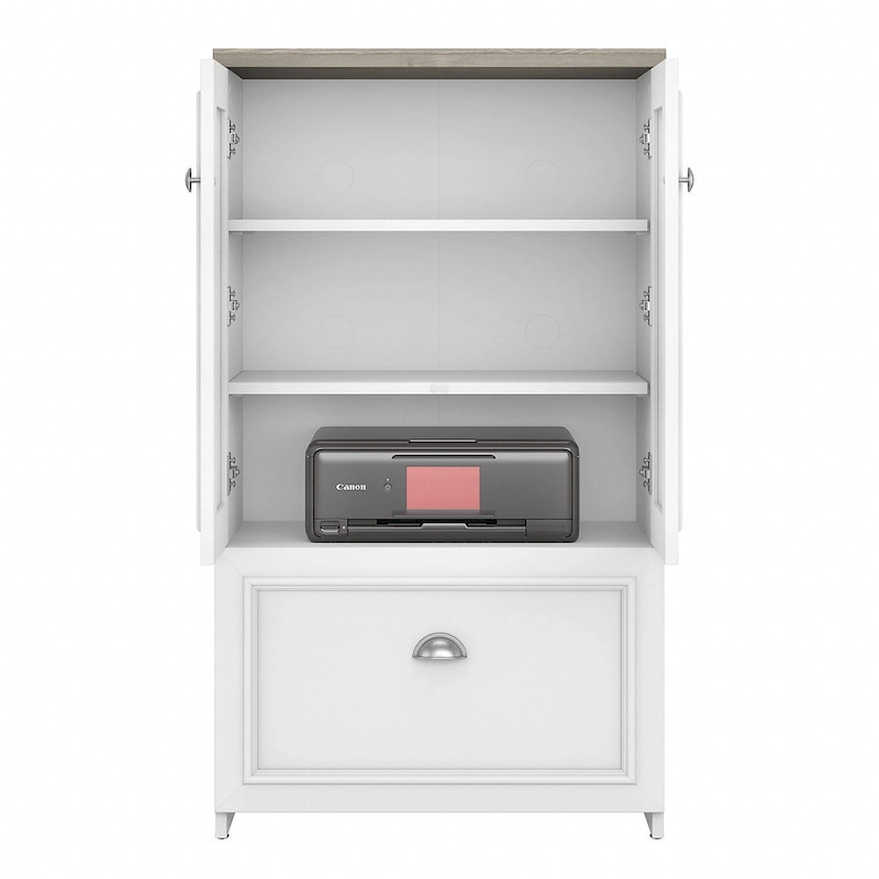 41.7-inch Cabinet with Drawer - 23.74L x 16.06W x 41.69H - 23.74L x 16.06W x 41.69H