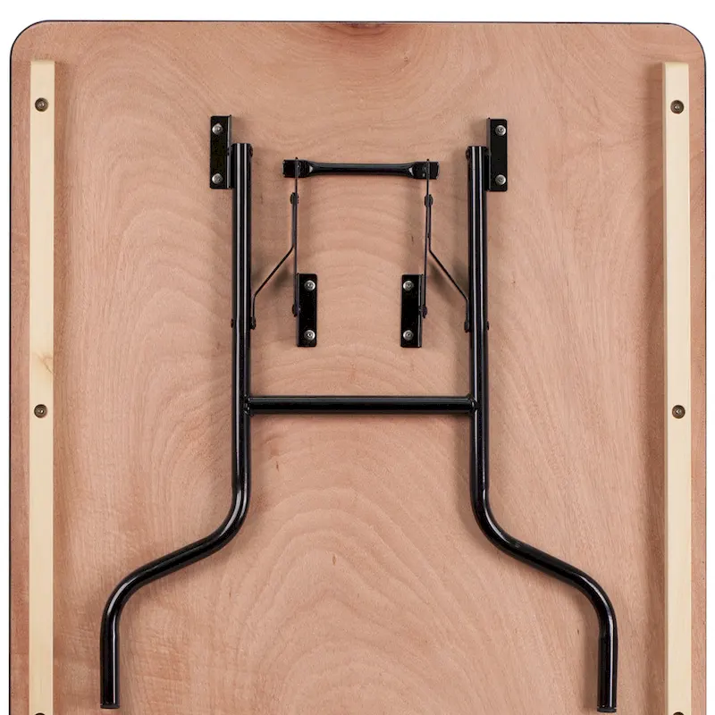 6-Foot Rectangular Wood Folding Table