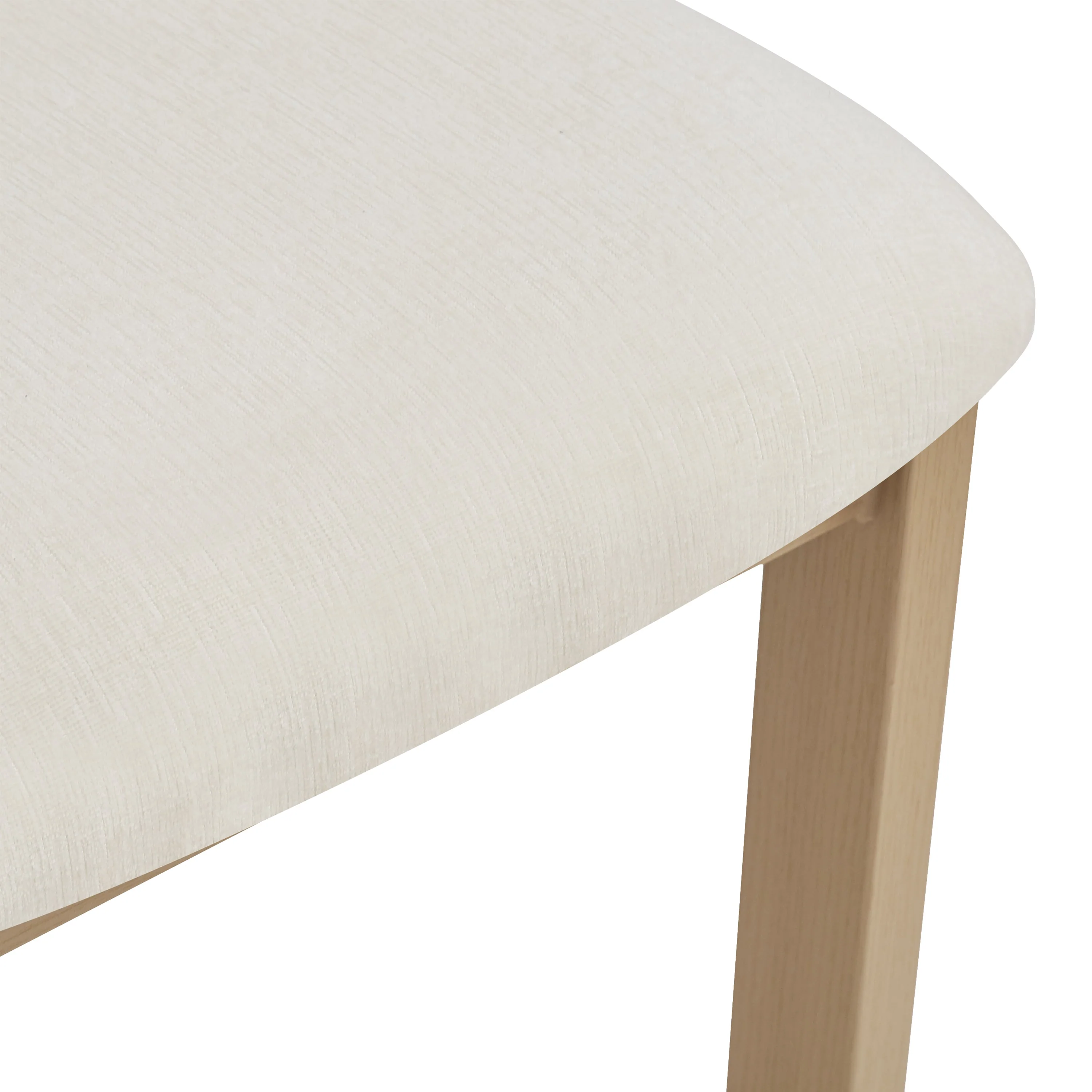 Set of 2 Modern Upholstered Dining Chairs Fabric with Sturdy Iron Frame