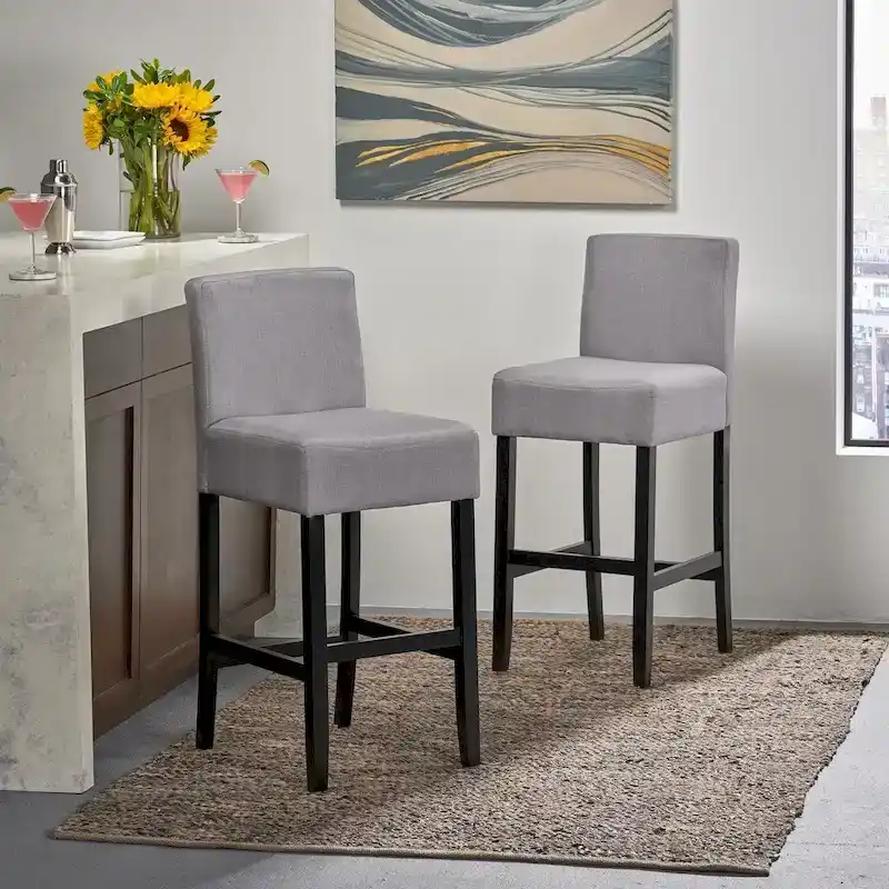 30-Inch Fabric Barstool