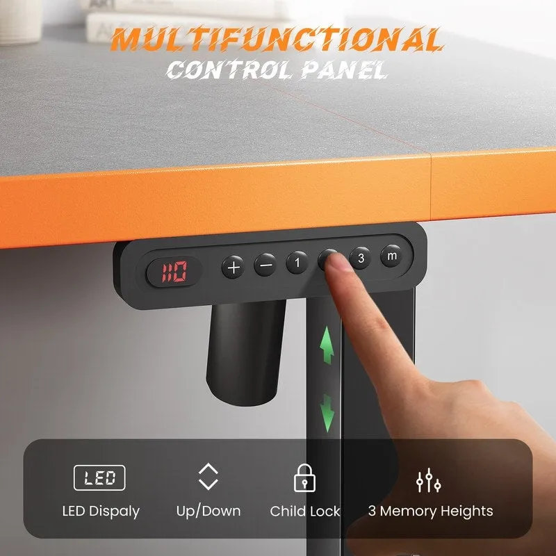 SIAGO 48 x 24 Inch Computer Desk Height Adjustable Electric Sit Stand Up Desk