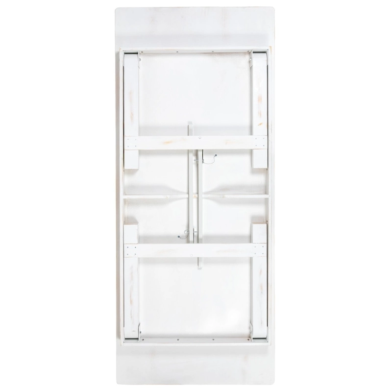 8' x 40 Rectangular Antique Rustic Solid Pine Folding Farm Table - 96D x 40W x 30H