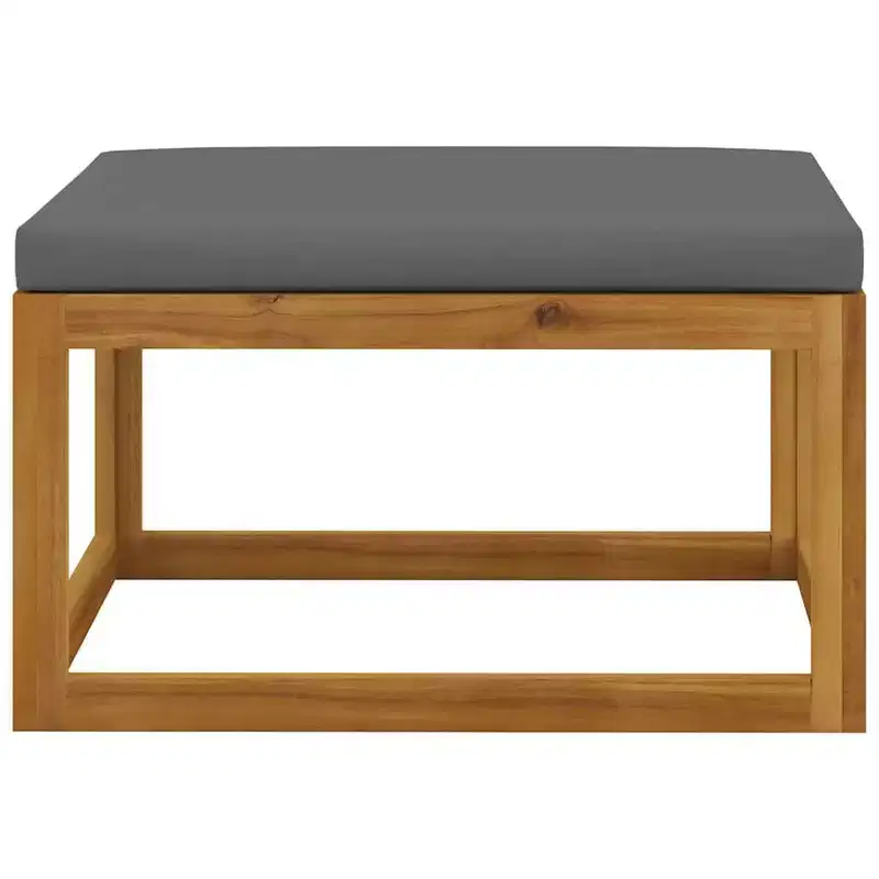 vidaXL Modular Garden Lounge Set with Cushions in Solid Acacia Wood