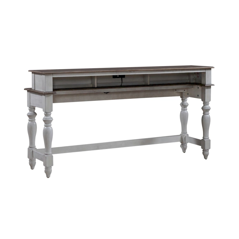 Ocean Isle Antique White 4-Piece Console Table Set