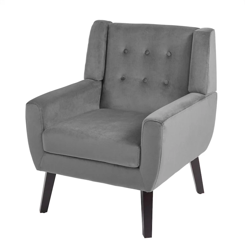Set of 2 Velvet Living Room Accent Chair Upholstered Armchair