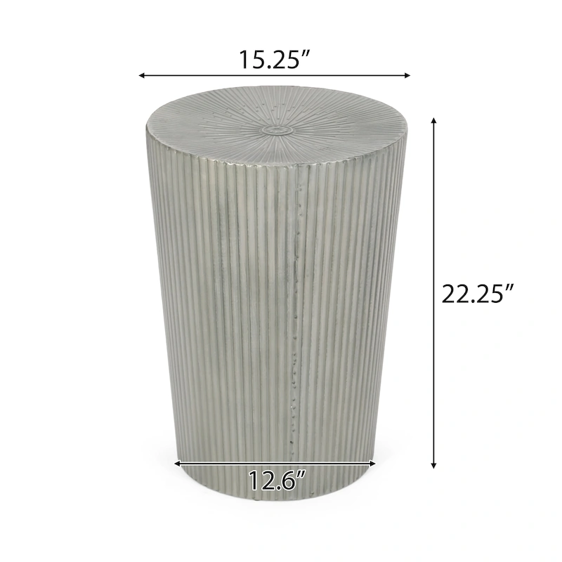 Langseth Iron Sunburst Side Tables (Set of 2) by Christopher Knight Home