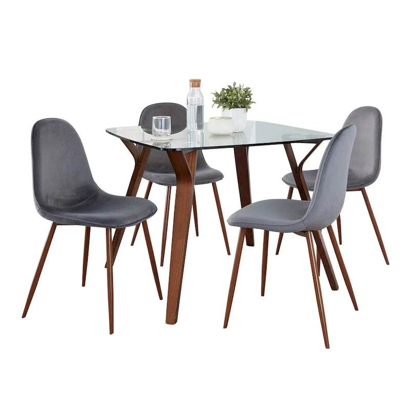 Carson Carrington Sala Stone 5-Piece Square Dining Set