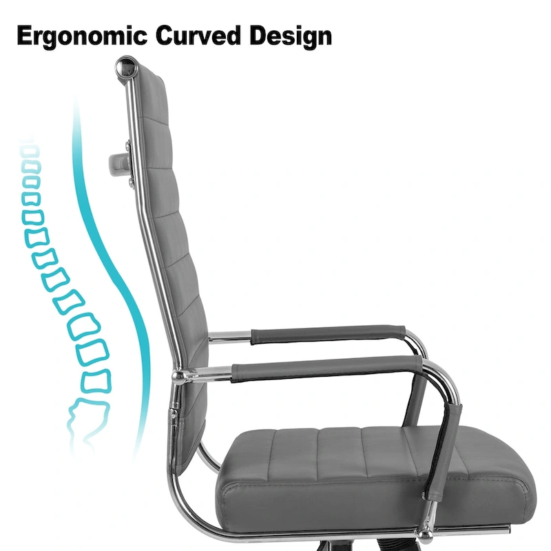 Ergonomic Office Desk Chair PU Leather Height Adjustable Swivel Chair