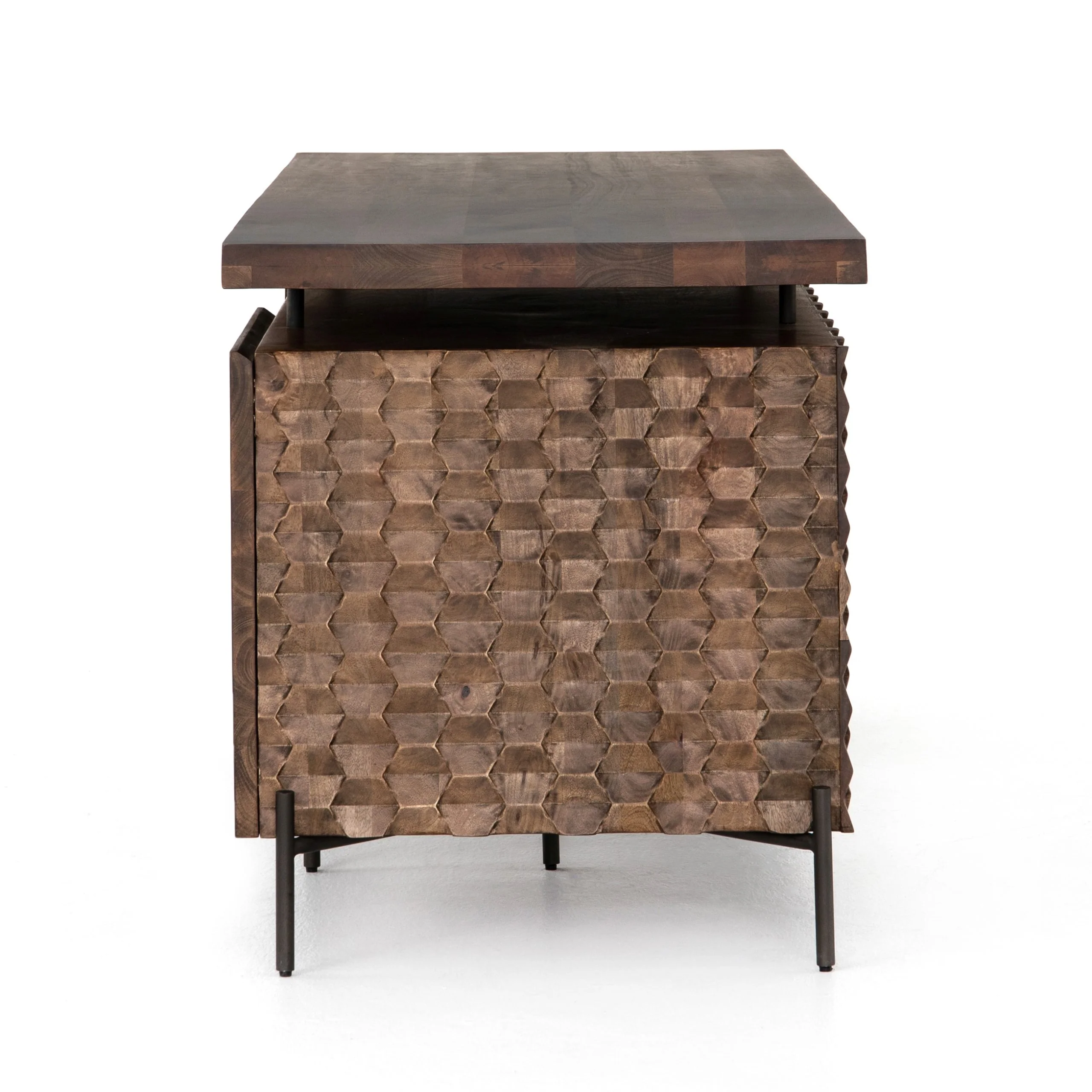 RAFFAEL DESK-ANTIQUE BROWN