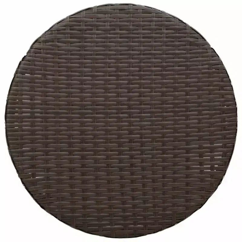 vidaXL Bistro Set with Cushions Poly Rattan