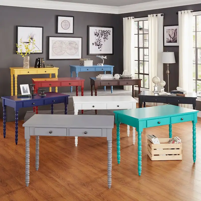 Lyndale 2-Drawer Office Desk with Helix Legs