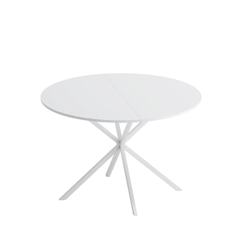 47.24 Modern Cross Leg Round Dining Table