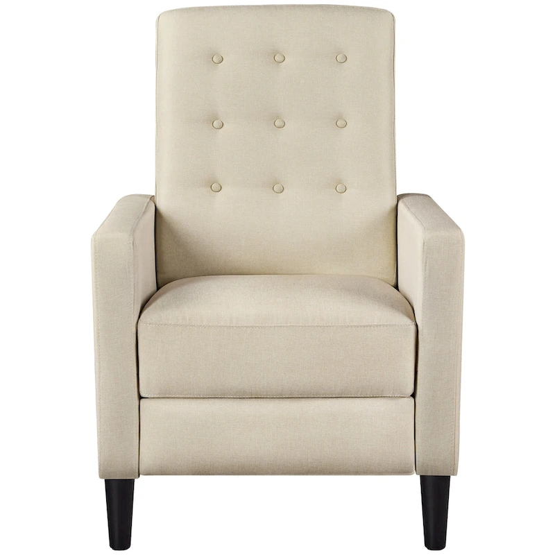 Yaheetech Fabric Recliner Sofa Single Reclining Chair Adjustable Back