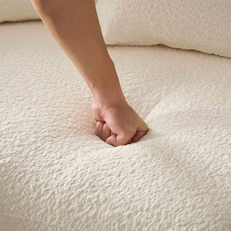 Mid Century Modern Sectional Curved Sofa Couch