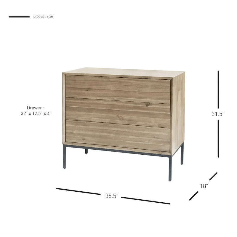 Hathaway 3-Drawer Chest