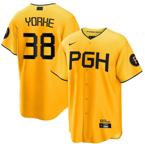 Nick Yorke Pittsburgh Pirates City Connect Jersey