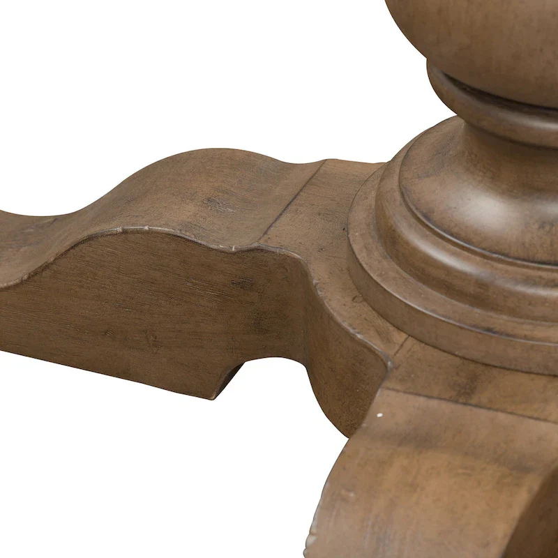 Dusty Taupe Pedestal Table Set with Dining Chairs Options