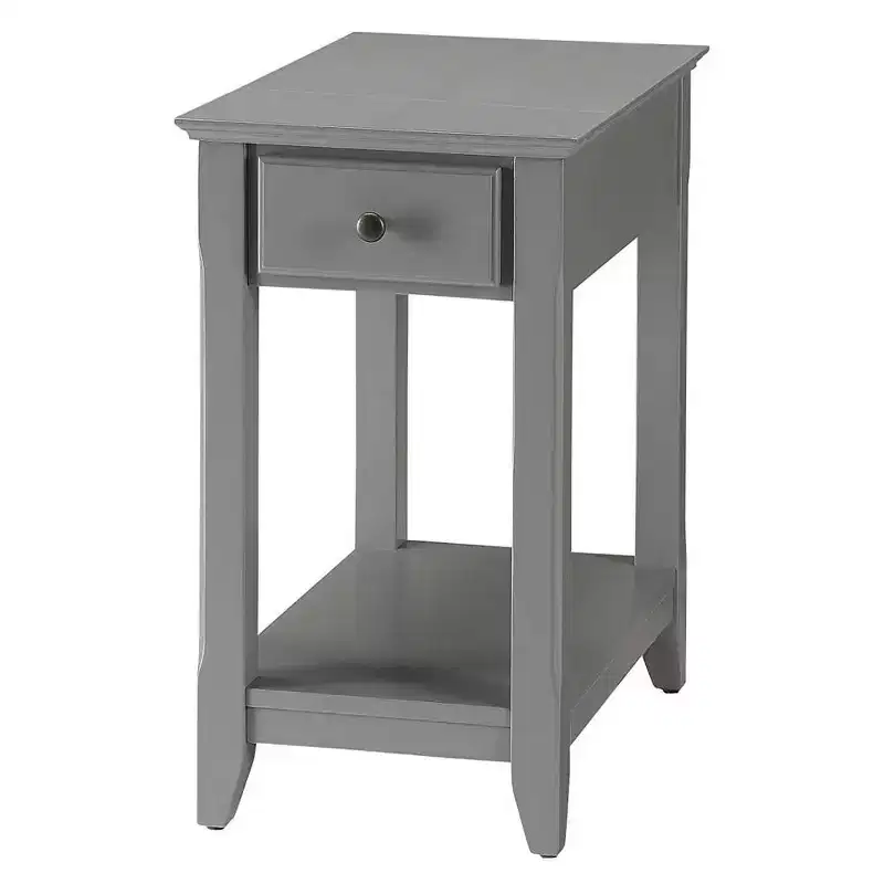 13" Bertie Accent Table Gray - Acme Furniture