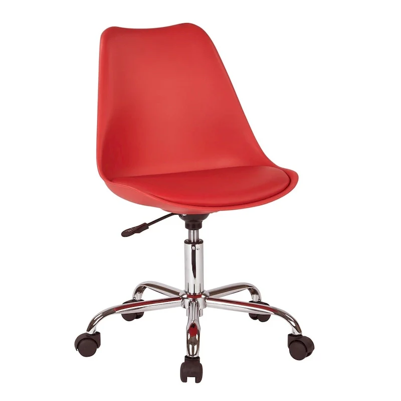 OSP Home Furnishings Emerson Pneumatic Chrome Base Office Chair