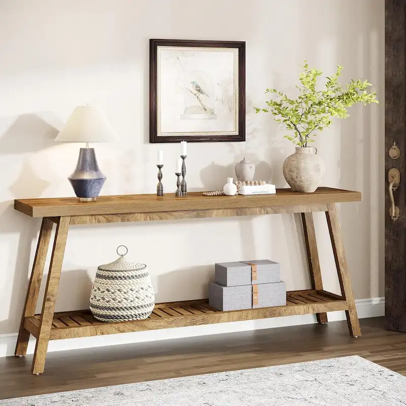 Farmhouse 70.9 Inches Console Entryway Table